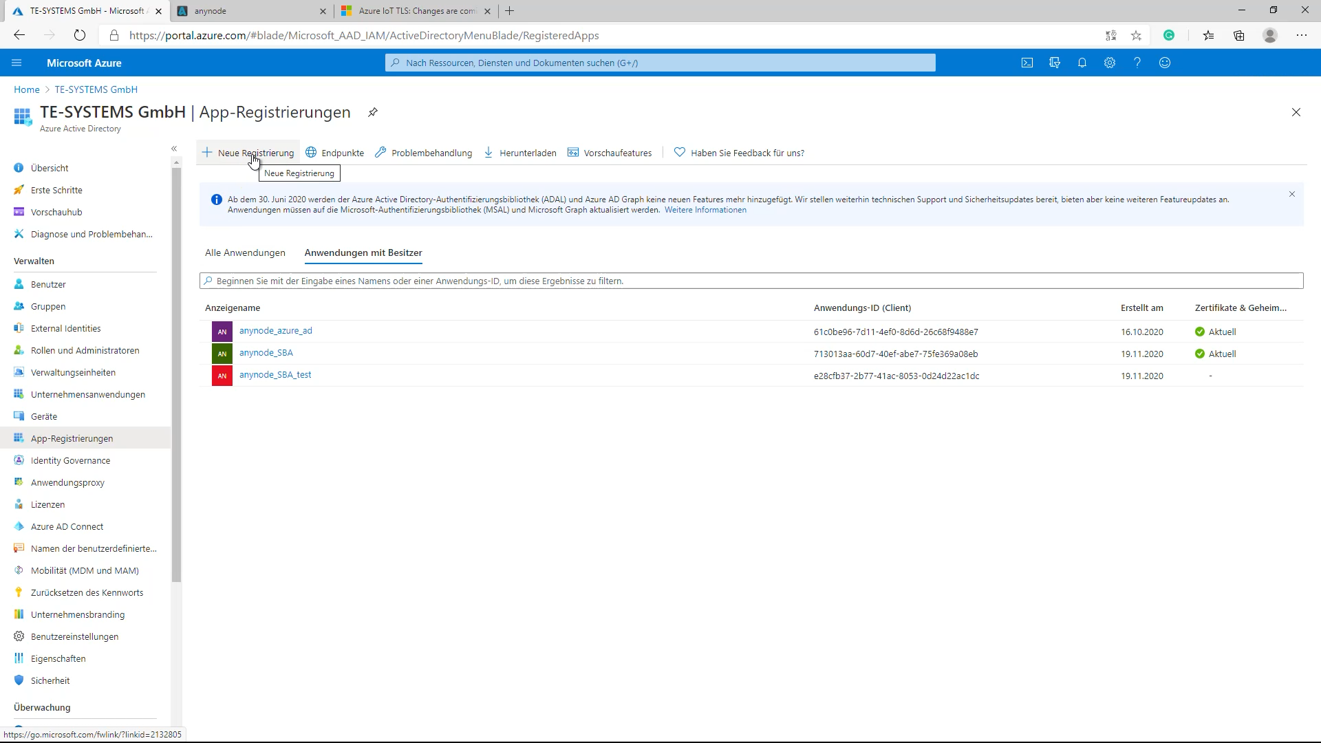 Azure AD_02_App-Registrierung