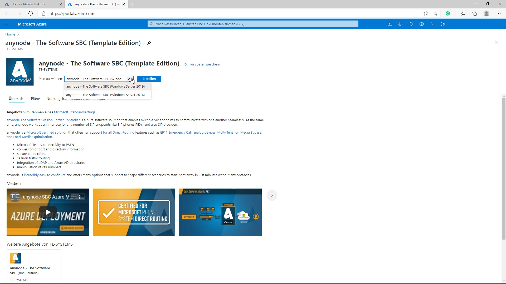 Azure Bereitstellung_03_Template Edition
