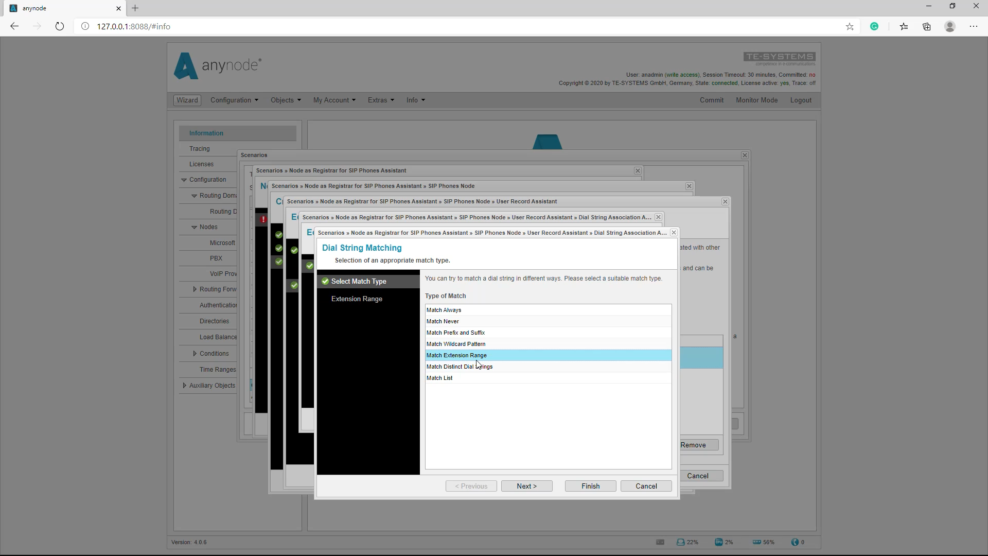 SIP Registrar_Match Extension Range