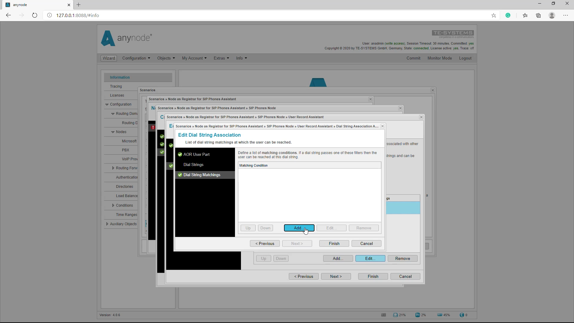 SIP Registrar_Dial String Matchings