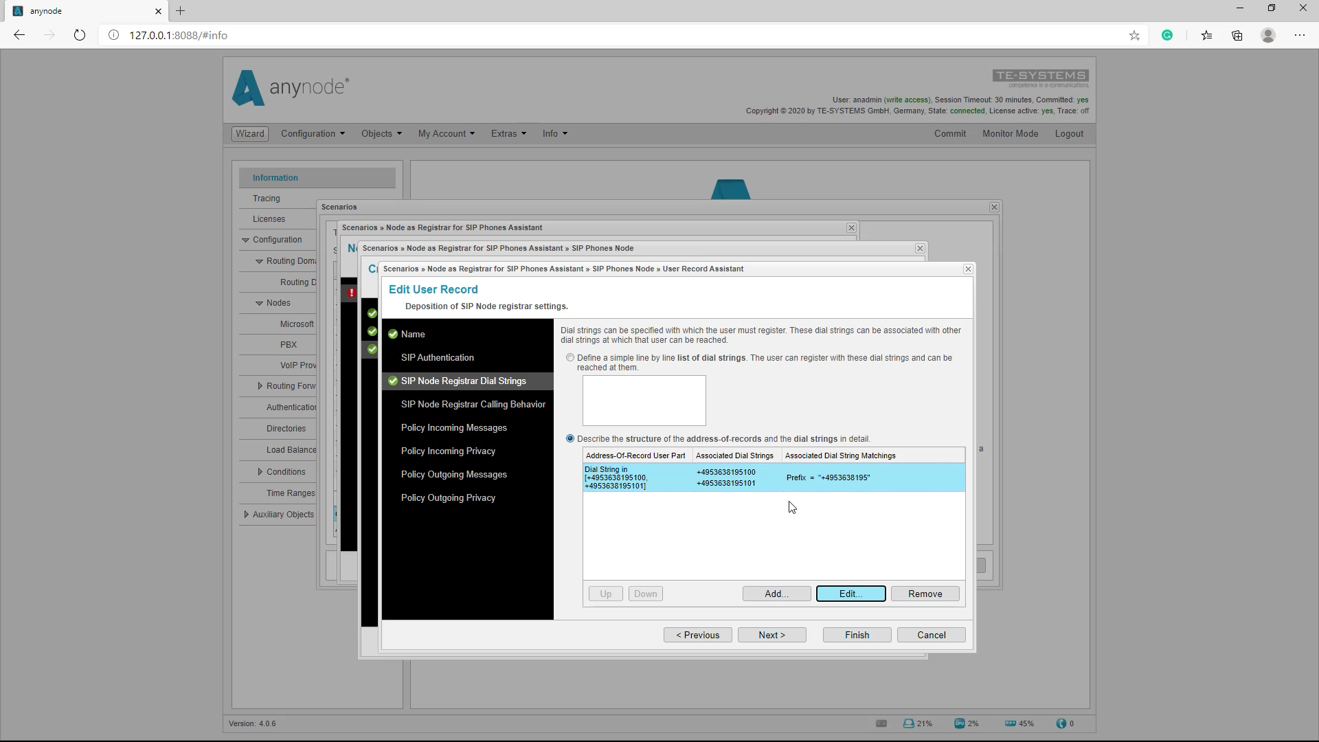 SIP Registrar_Registrar Dial Strings