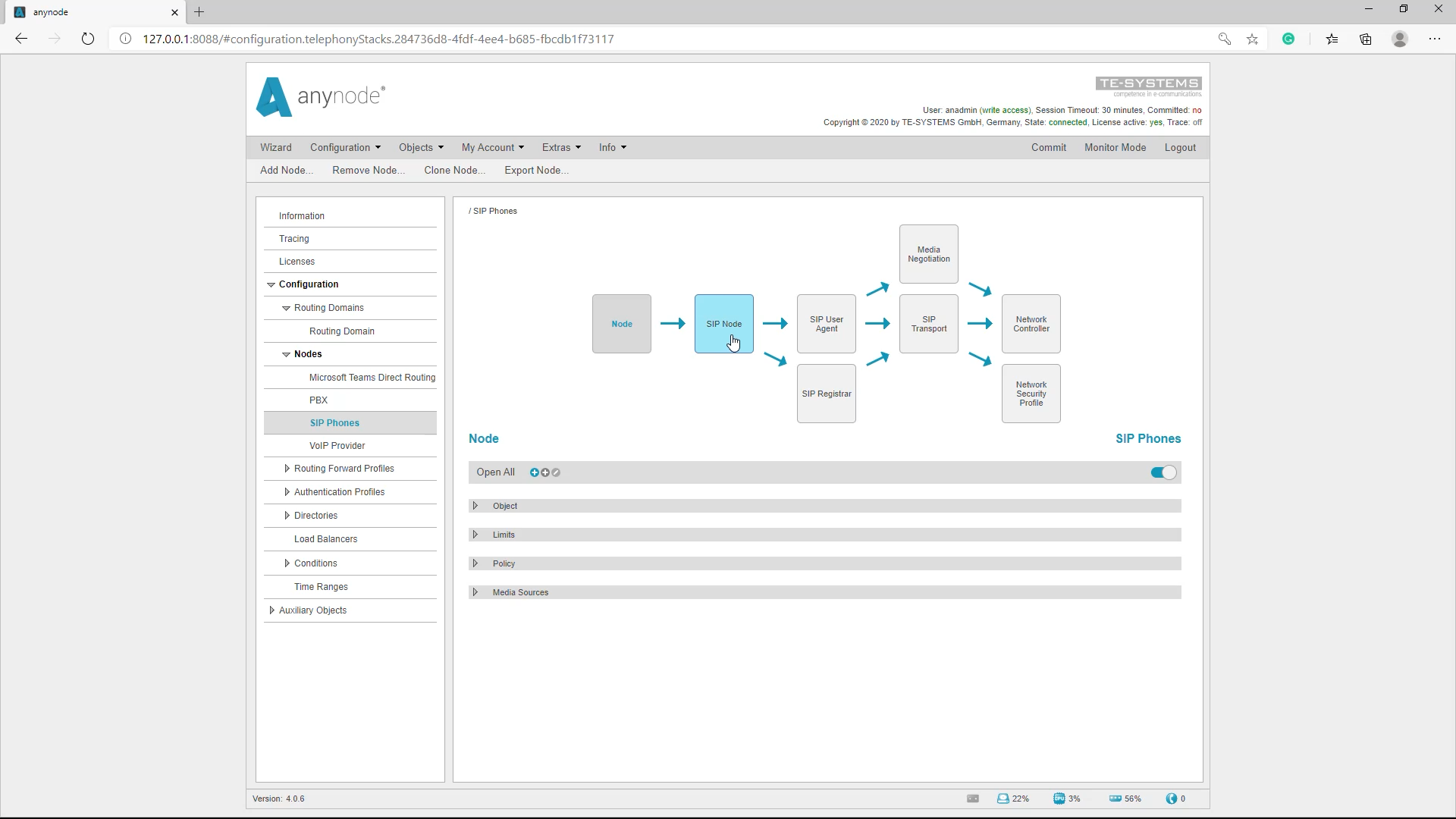 SIP Registrar_Navigation Objekte