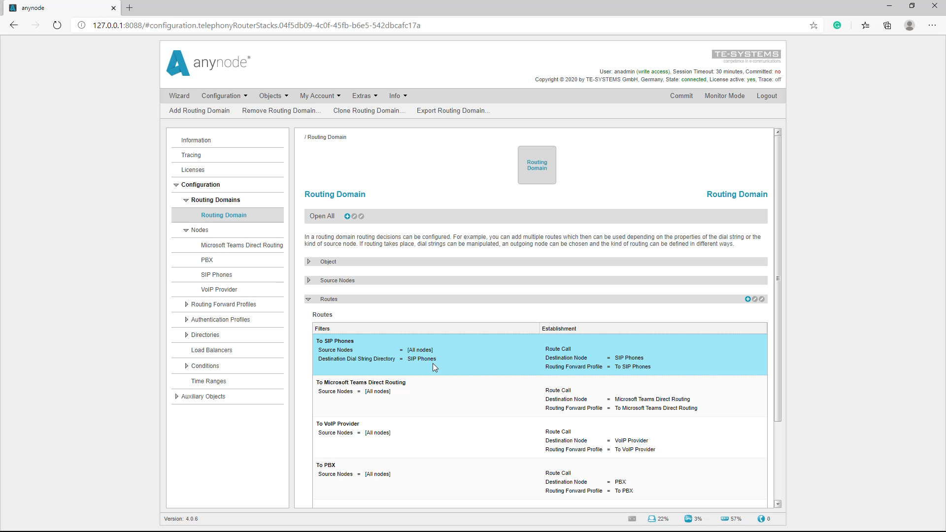 SIP Registrar_Routing Domain