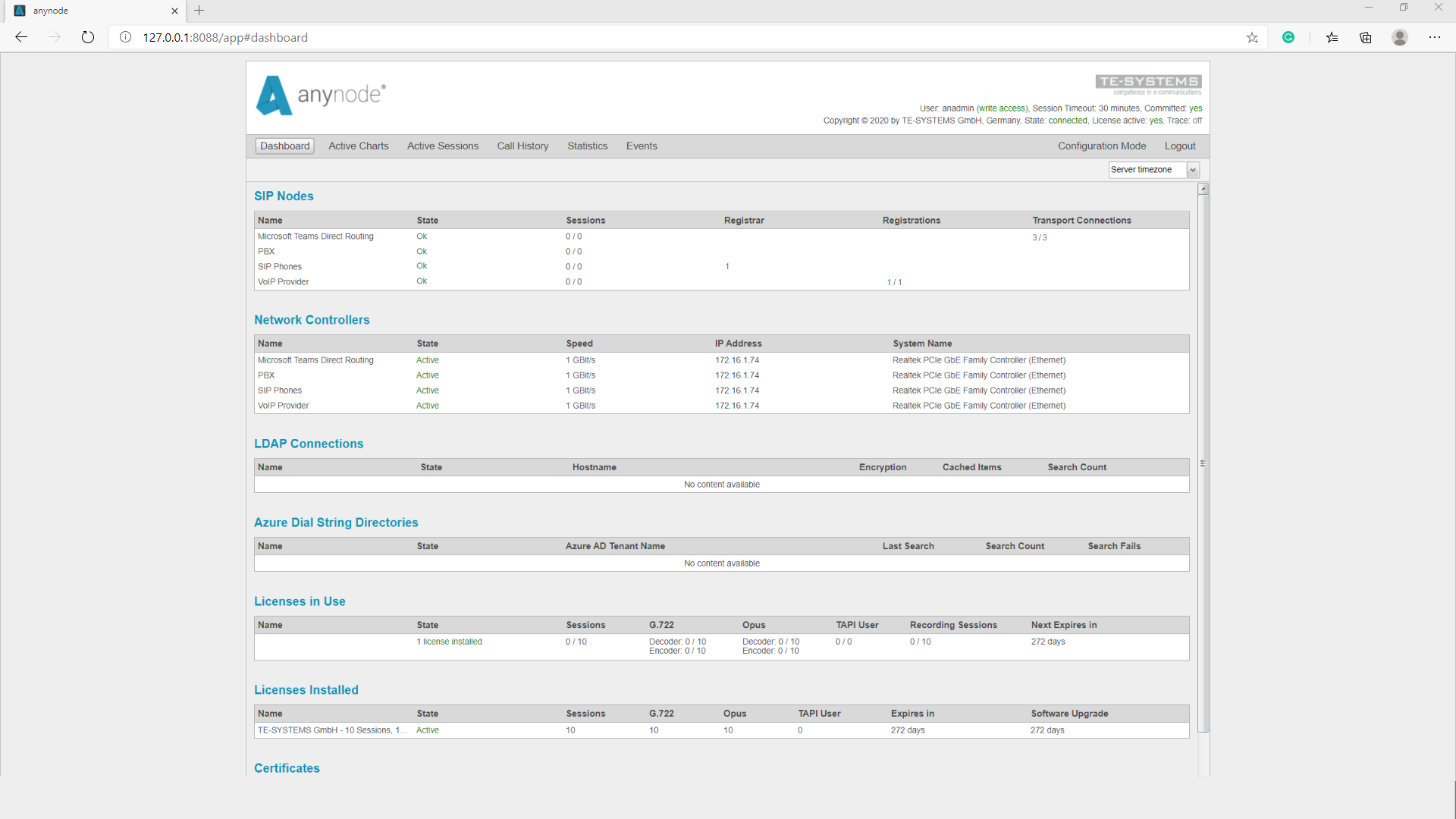 SIP Registrar_28_Dashboard